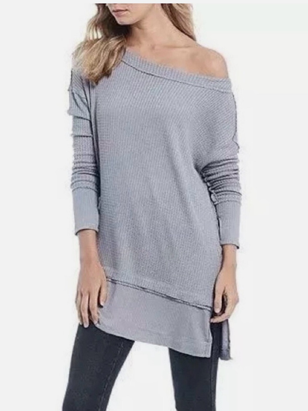 We the Free People North Shore Thermal Knit Tunic Top Women’s size Small Boho